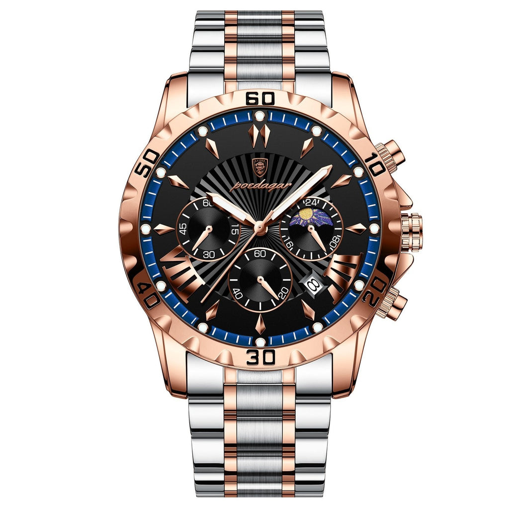 Poedagar 968 watch Rose Gold Blue variant
