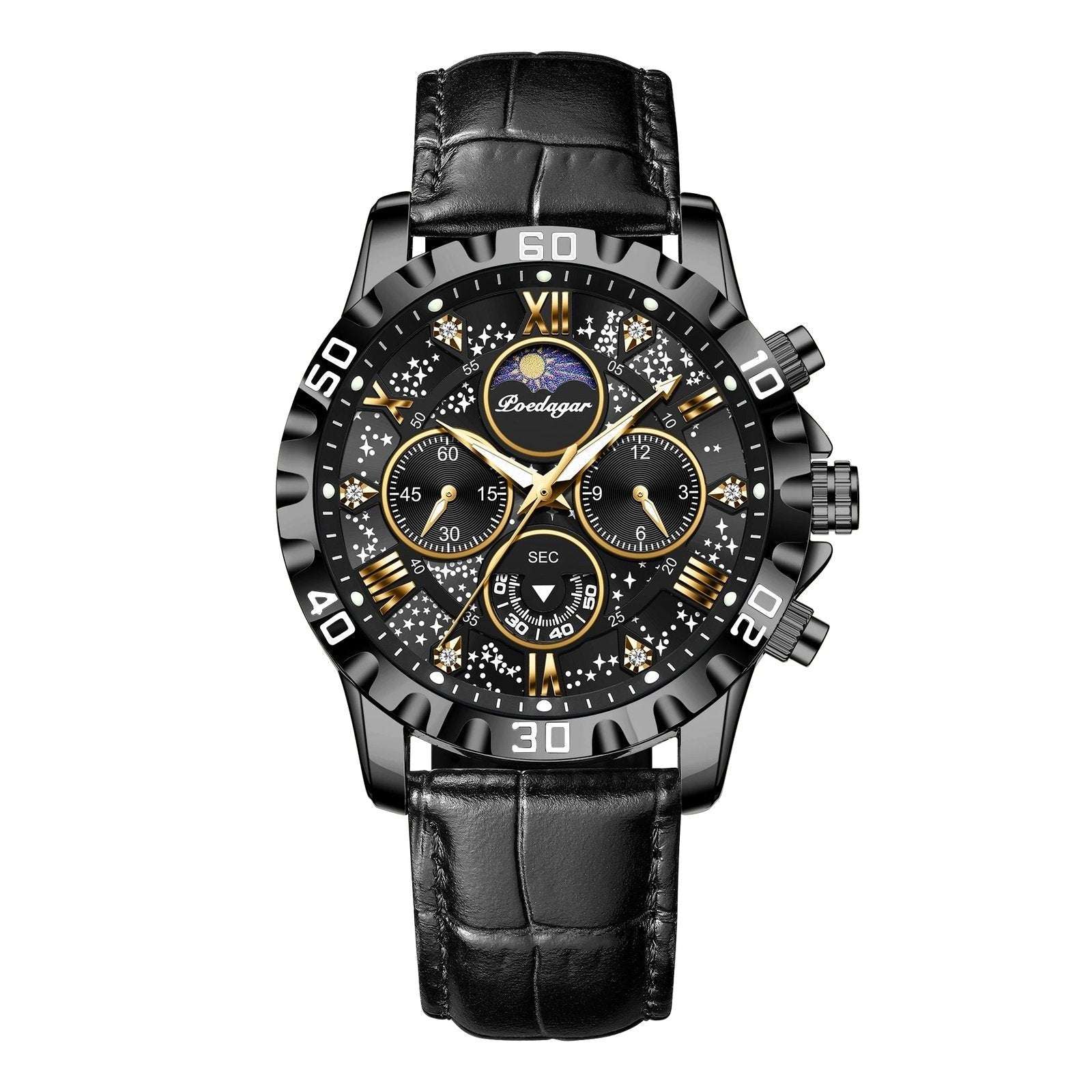 Poedagar 973 watch Black Black L variant