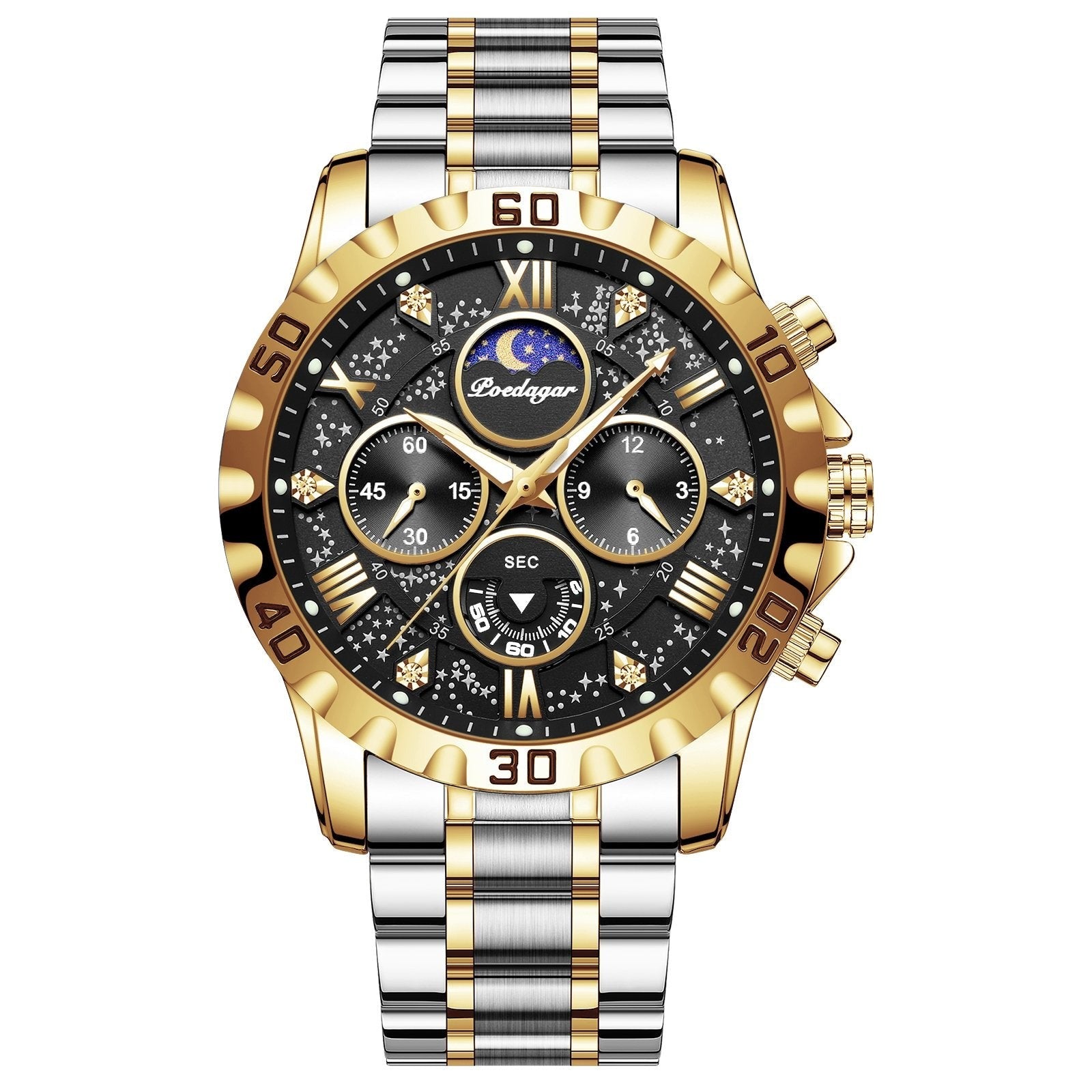 Poedagar 973 watch Gold Black variant