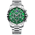Poedagar 973 watch Silver Green variant