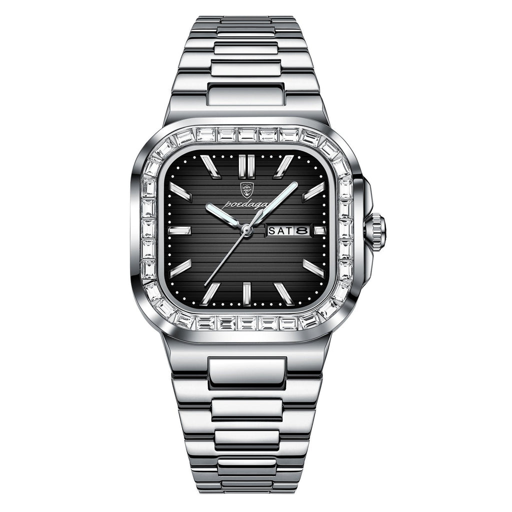 Poedagar 975 watch Silver Black variant