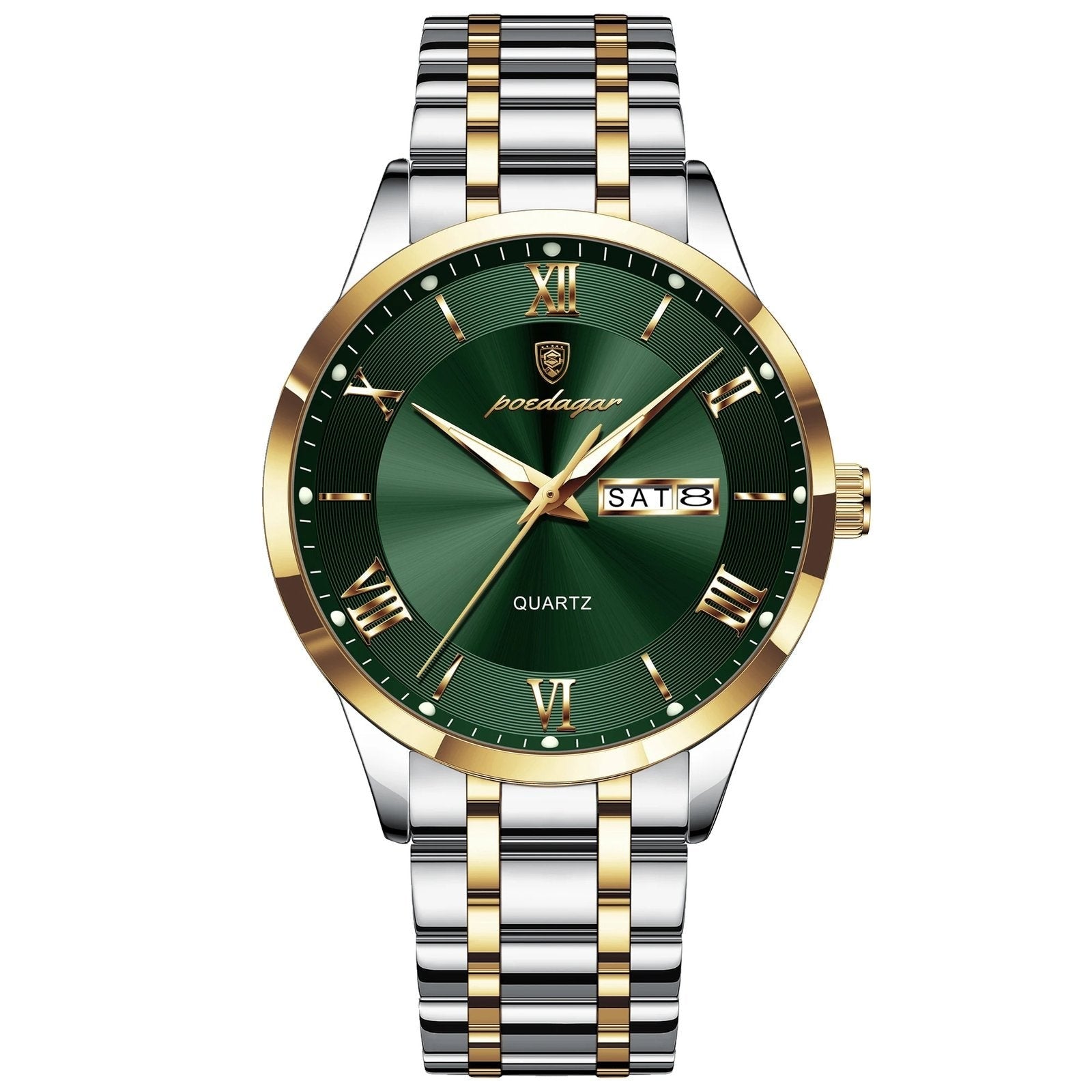Poedagar 978 watch Gold Green variant