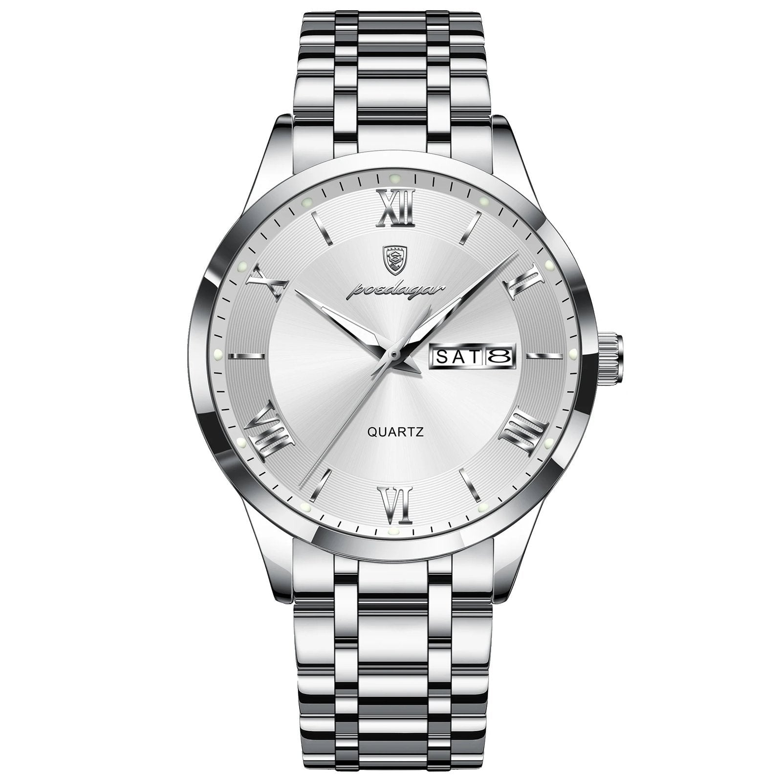 Poedagar 978 watch Silver White variant