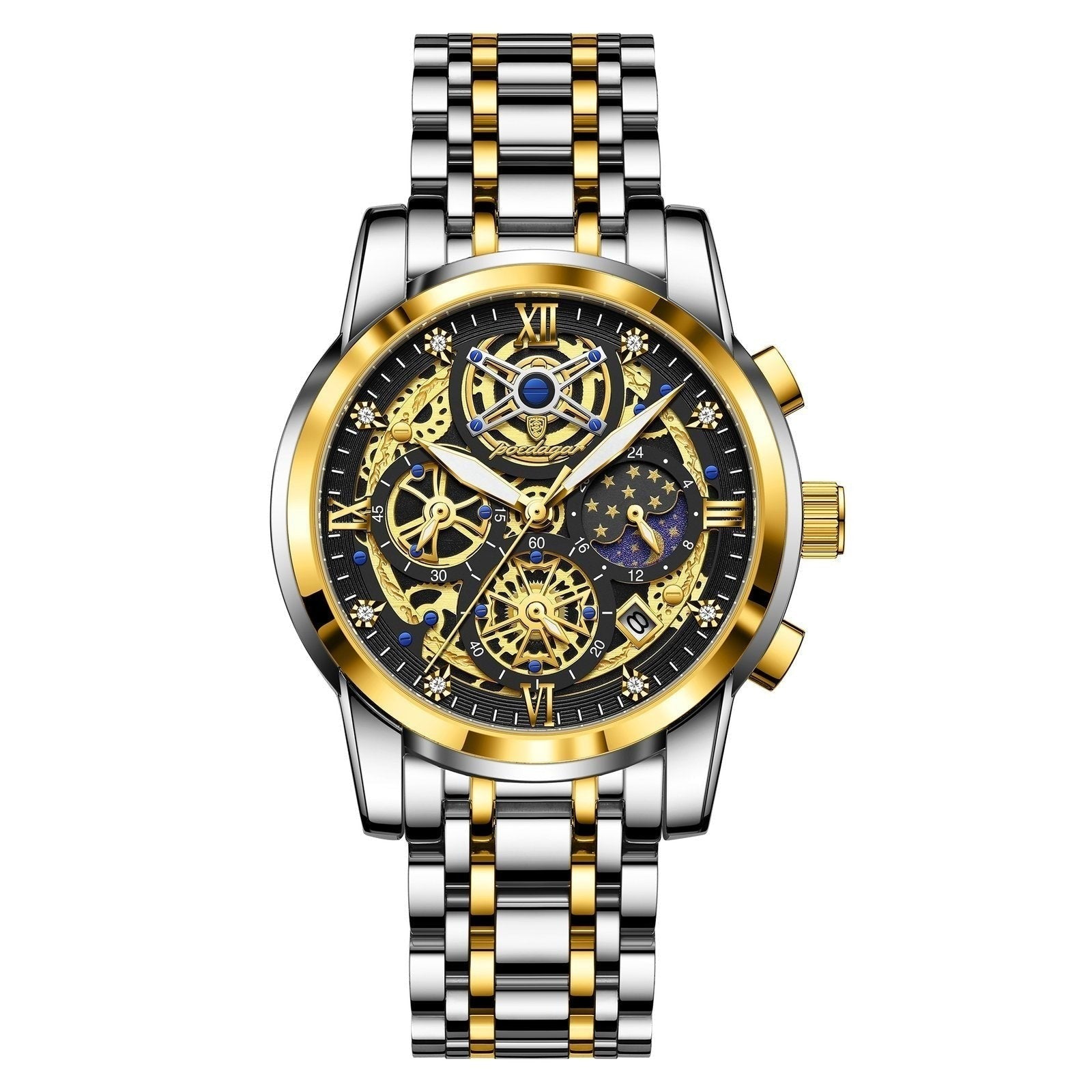 Poedagar 984 watch Gold Black variant