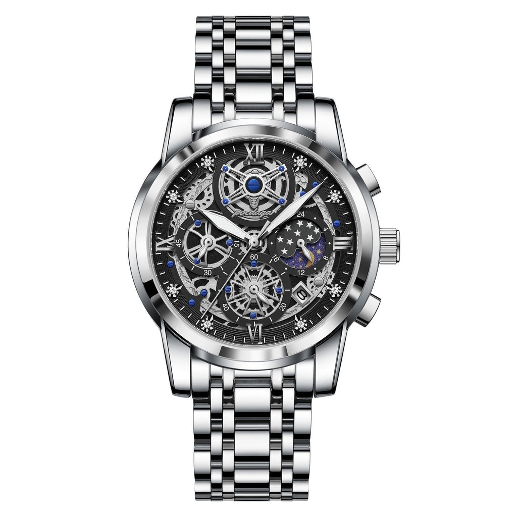 Poedagar 984 watch Silver Black variant