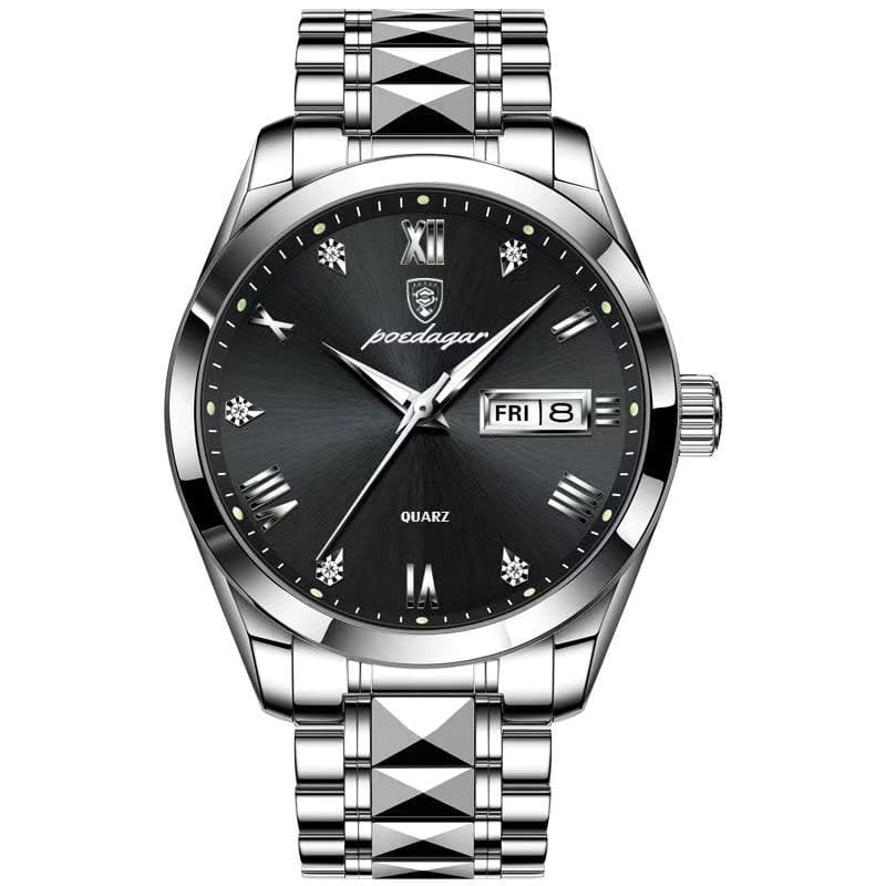 Poedagar 985 watch Silver Black variant