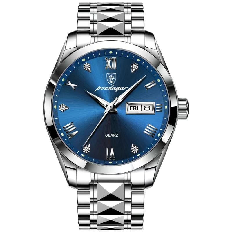 Poedagar 985 watch Silver Blue variant