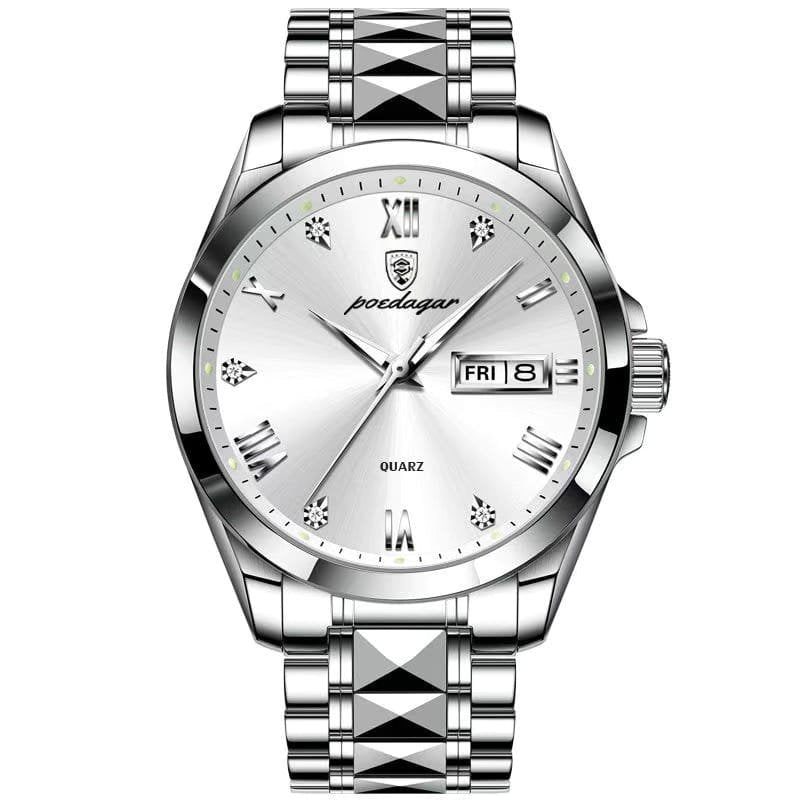 Poedagar 985 watch Silver White variant