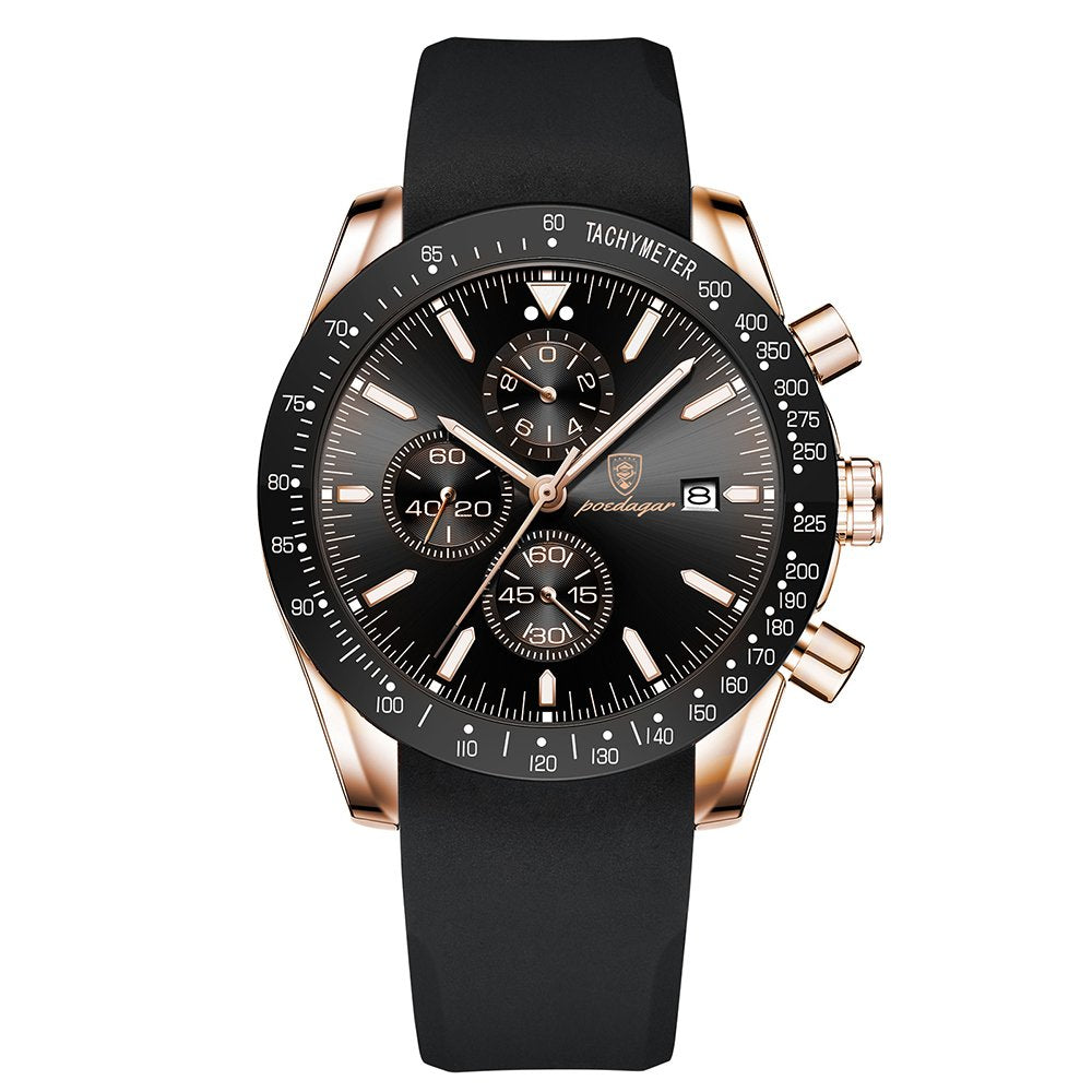 Poedagar 988 watch Rose Gold Black variant