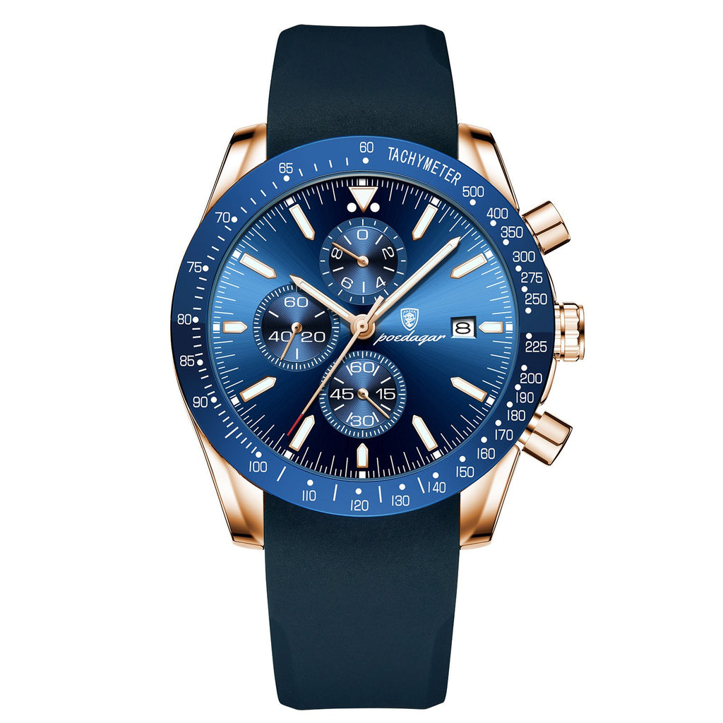 Poedagar 988 watch Rose Gold Blue variant