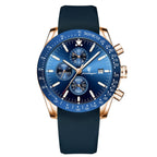 Poedagar 988 watch Rose Gold Blue variant