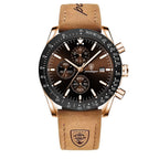 Poedagar 988 watch Rose Gold Brown variant