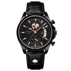 Poedagar 989 watch Black Black (Leather) variant