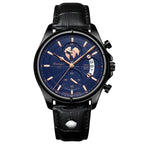 Poedagar 989 watch Black Blue (Leather) variant