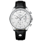 Poedagar 989 watch Silver White (Leather) variant