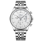 Poedagar 989 watch Silver White (Steel) variant