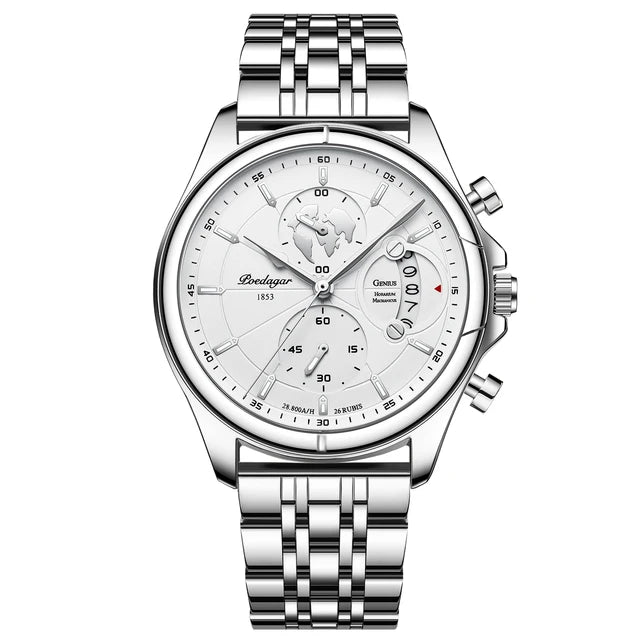 Poedagar 989 watch Silver White variant