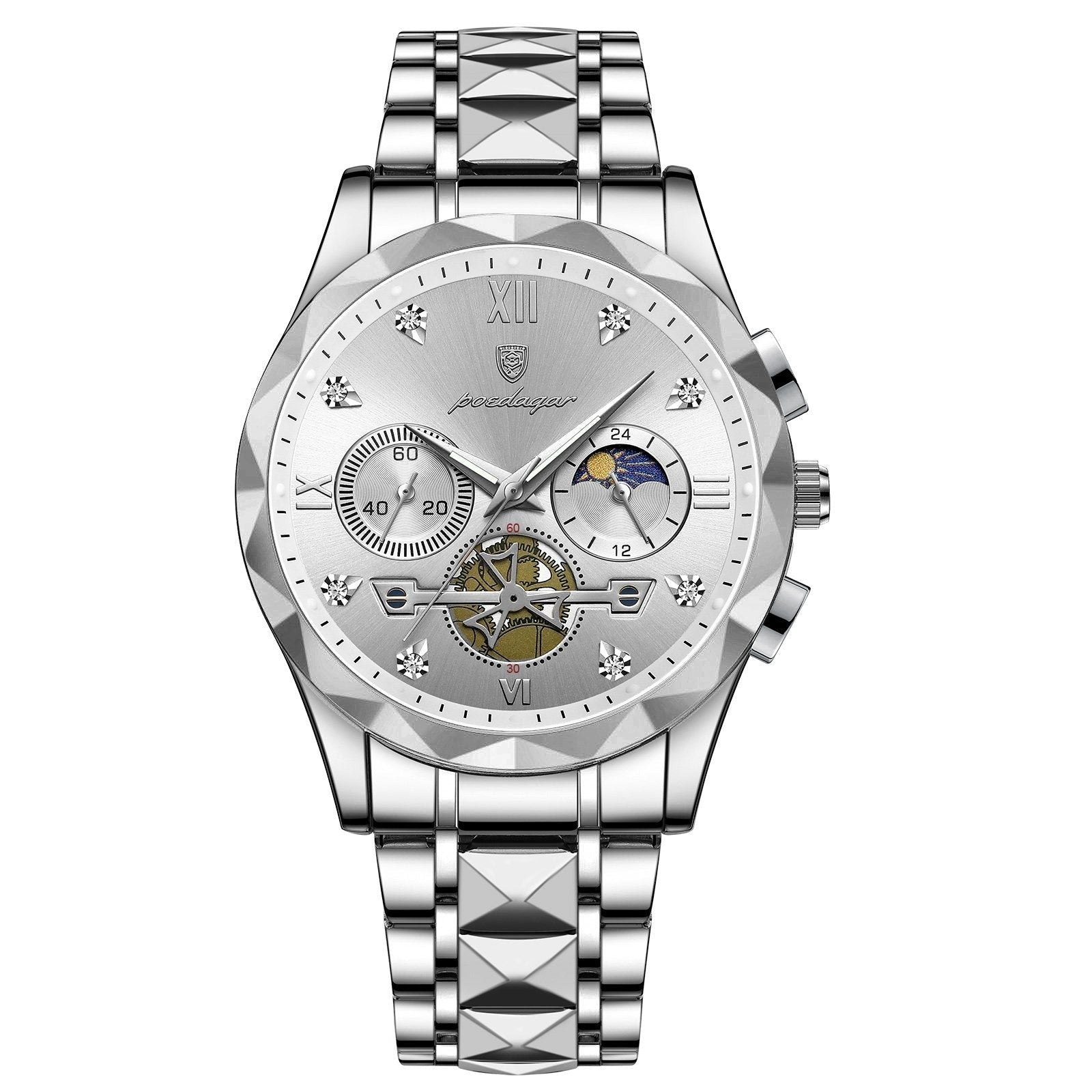 Poedagar 996 watch Silver White variant