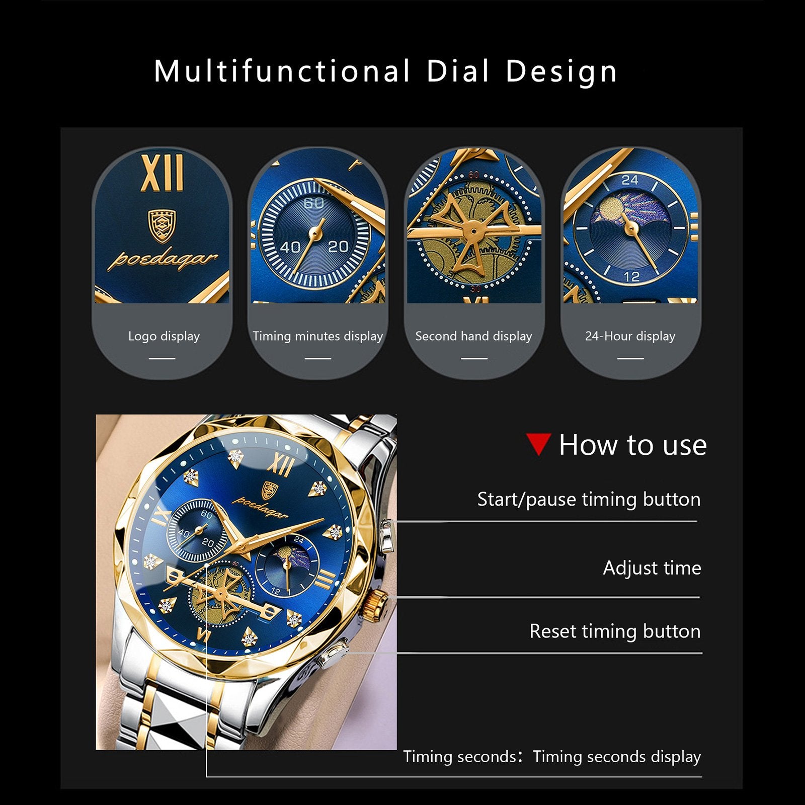 Poedagar 996 watch