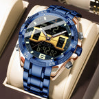 Poedagar E103 watch Rose Gold Blue variant