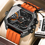Poedagar E106 watch Black Orange C variant