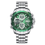 Poedagar E108 watch Silver Green variant