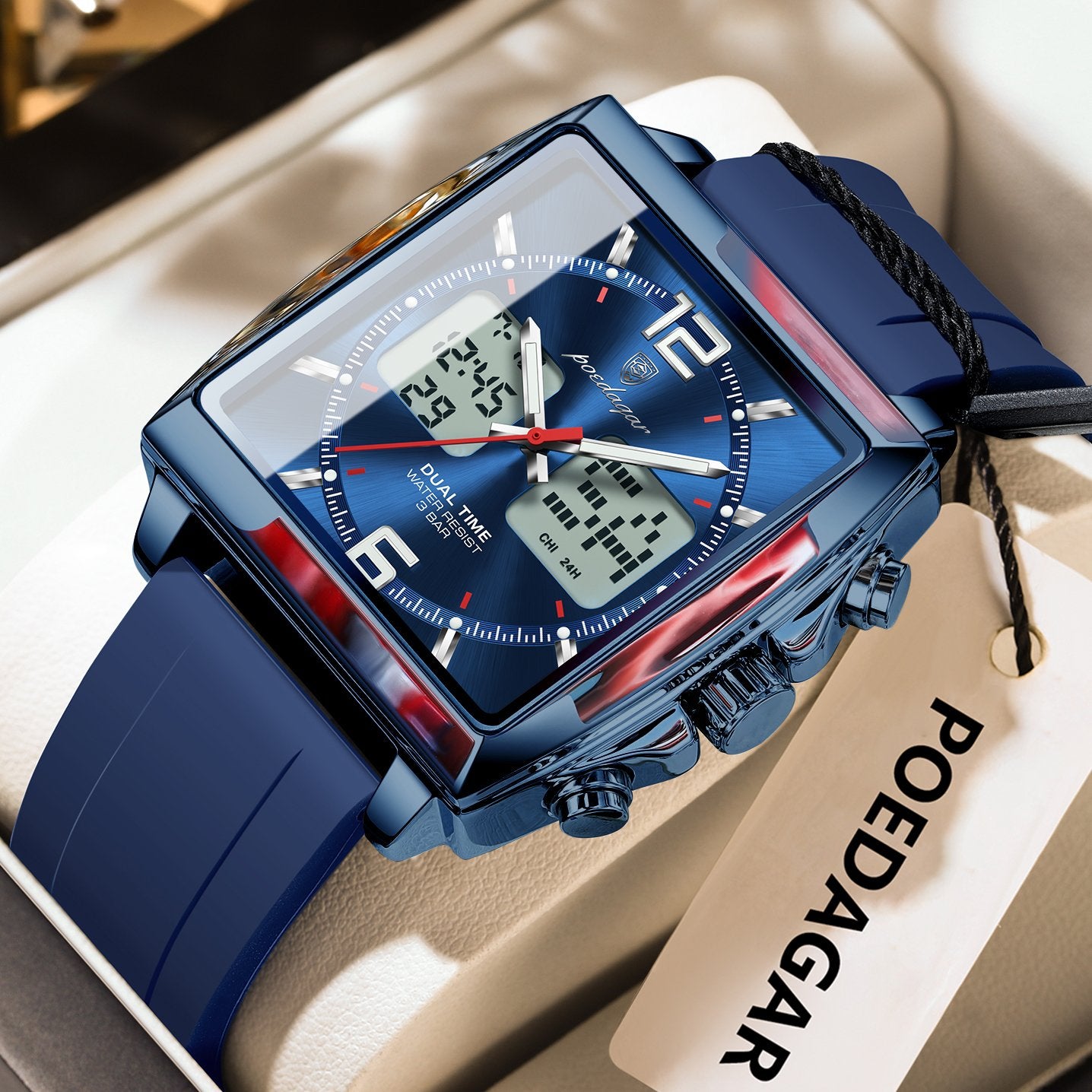 Poedagar E109 watch Blue Blue variant