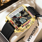 Poedagar E109 watch Gold Black variant