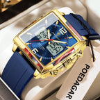 Poedagar E109 watch Gold Blue variant