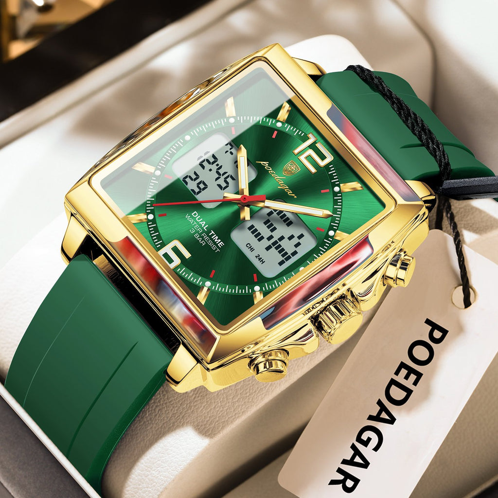 Poedagar E109 watch Gold Green variant