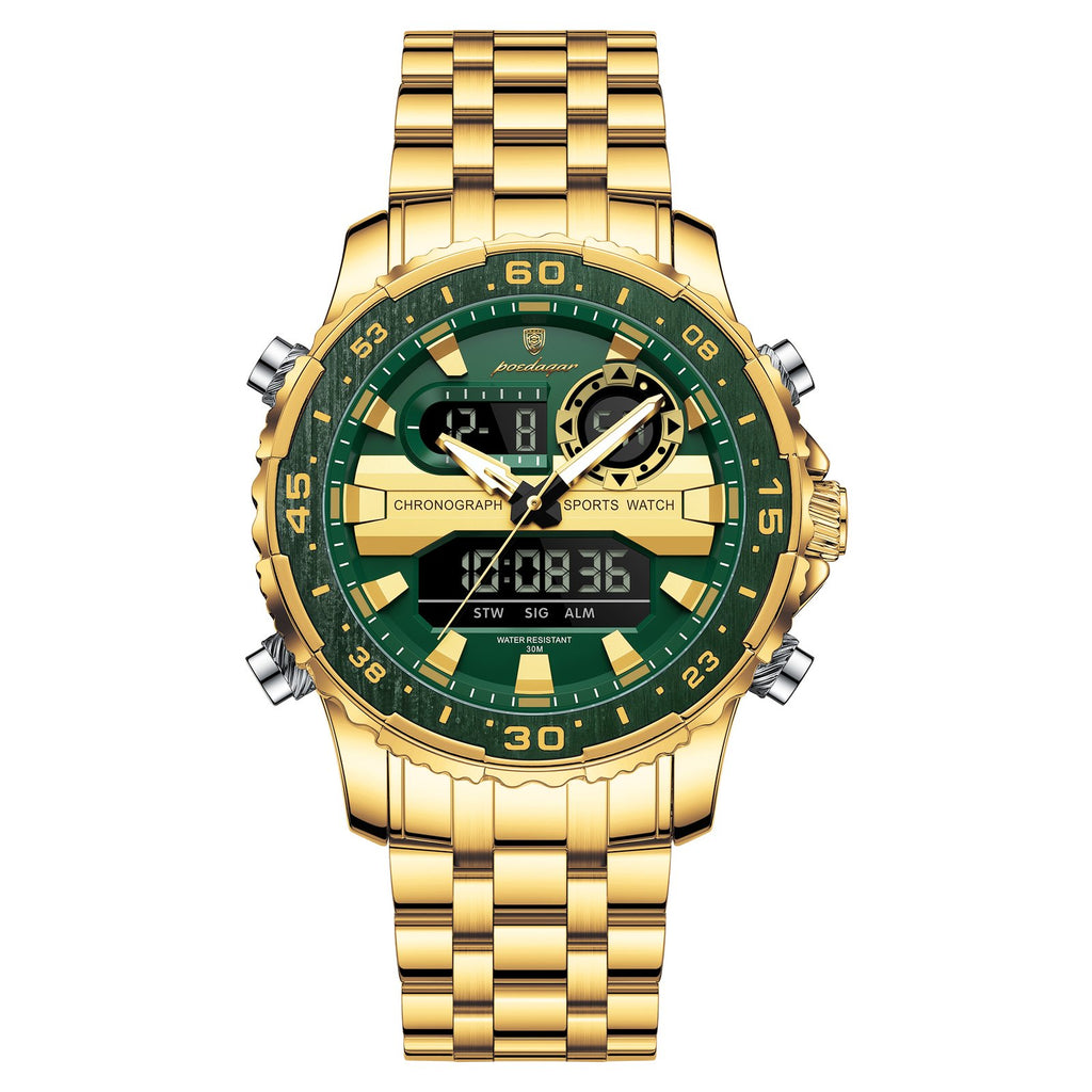 Poedagar E122 watch Gold Green variant