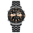 Poedagar E122 watch Rose Gold Black variant