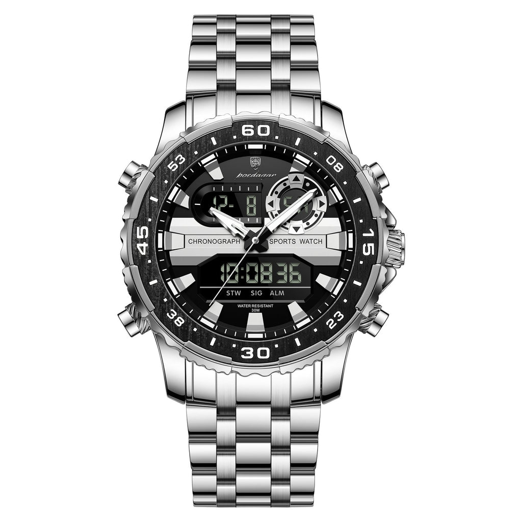 Poedagar E122 watch Silver Black variant