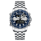 Poedagar E122 watch Silver Blue variant