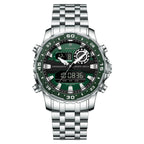 Poedagar E122 watch Silver Green variant