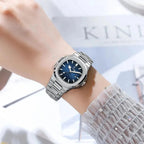 POEDAGAR Luxury Womanâ€™s Quartz Watch, clasp detail