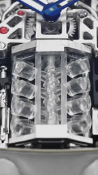 PINDU P5023 Engine Skeleton Tonneau Automatic Watch