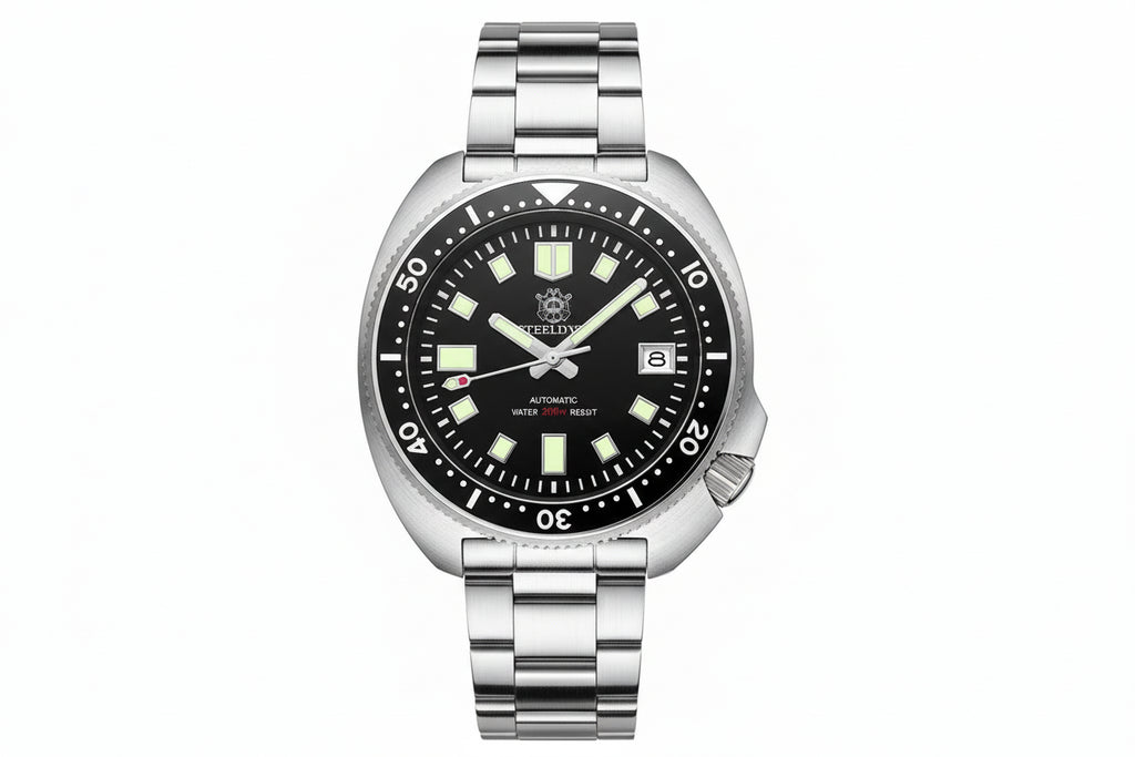 Steeldive SD1970 200M Waterproof Watch Sapphire Glass 44MM Men NH35 Dive Watch-PrimeTimepiece