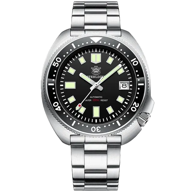 Steeldive SD1970 200M Waterproof Watch Sapphire Glass 44MM Men NH35 Dive Watch-PrimeTimepiece