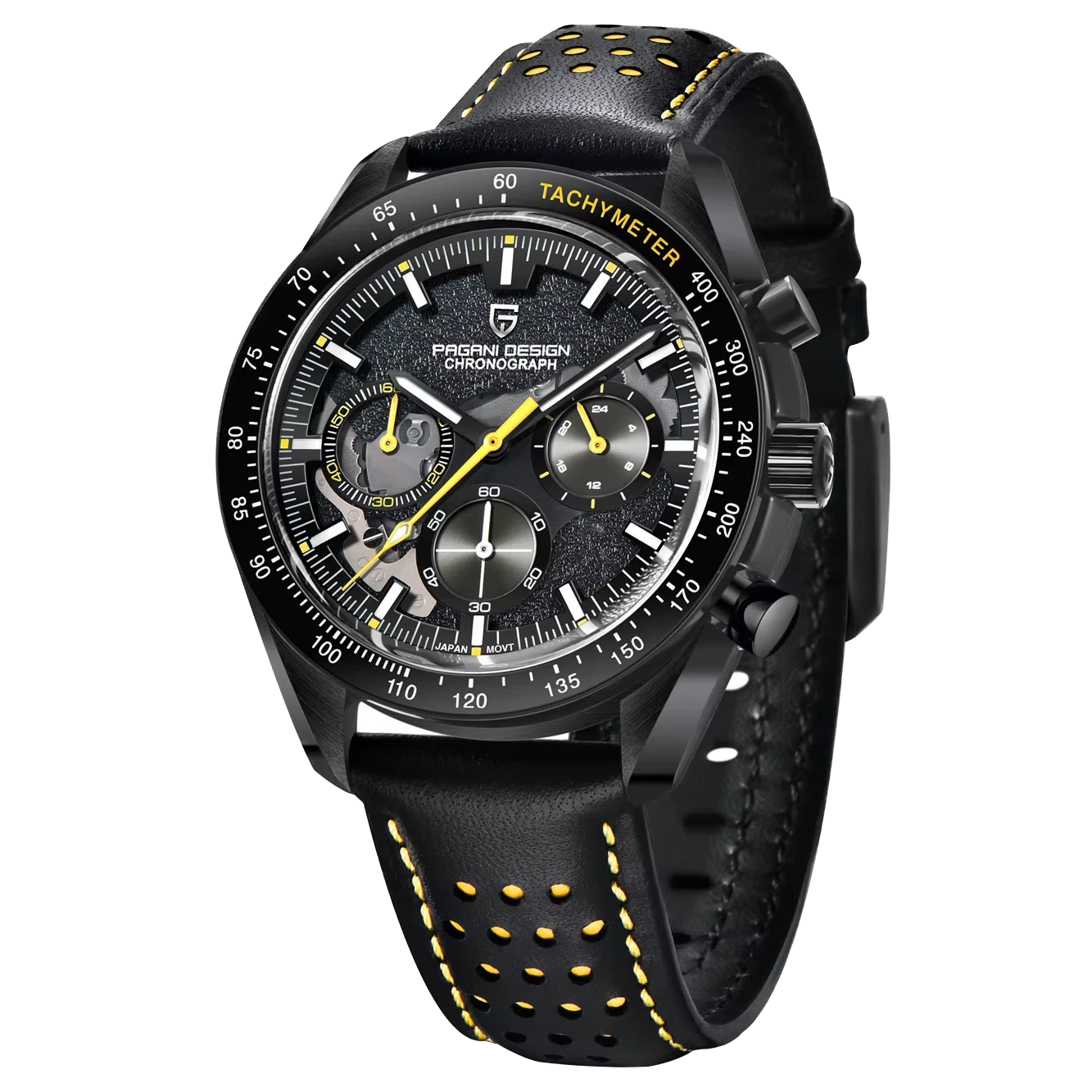 PAGANI DESIGN PD-1779 Moon Watch, Skeleton Sport Chronograph for Men, Waterproof