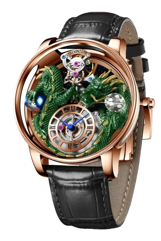 PINDU Celestial Body Series Artisanat Three Dimensional Dragon Men Watch-PrimeTimepiece