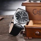 BENYAR 5199 Men's Quartz Watch Simple Calendar Waterproof Leather Strap-PrimeTimepiece