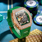 ONOLA Skeleton Luxury Men Mechanical Watch Hollow Out Fully Automatic Waterproof-PrimeTimepiece