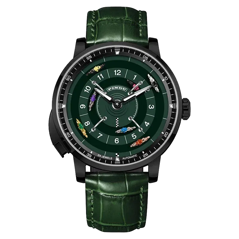 Pindu Horse Gambling Series Men Automatic Mechanical Watch, Racing Roulette-PrimeTimepiece