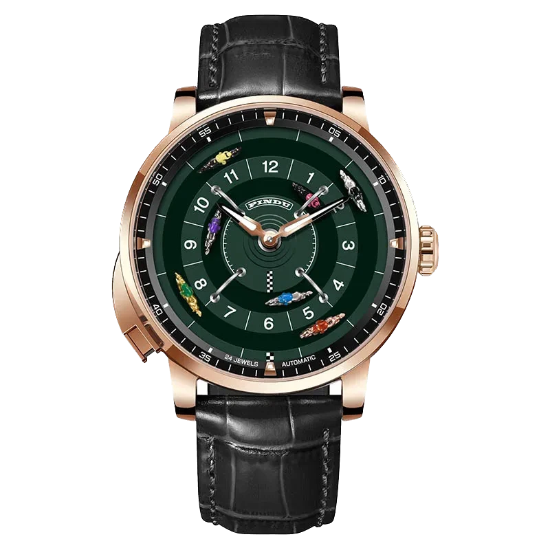 Pindu Horse Gambling Series Men Automatic Mechanical Watch, Racing Roulette
