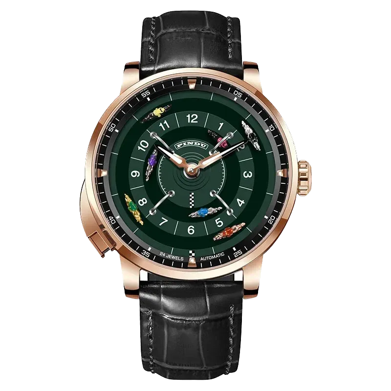 Pindu Horse Gambling Series Men Automatic Mechanical Watch, Racing Roulette-PrimeTimepiece