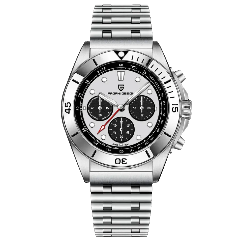 PAGANI DESIGN PD-1705 Sapphire Retro Quartz Chronometer Mens Watch VK63-PrimeTimepiece