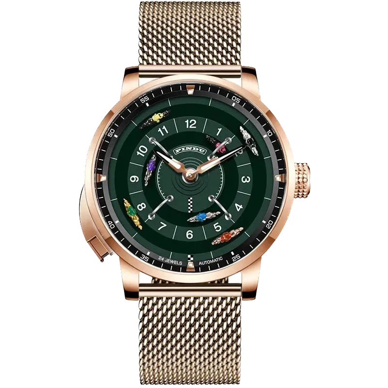 Pindu Horse Gambling Series Men Automatic Mechanical Watch, Racing Roulette-PrimeTimepiece