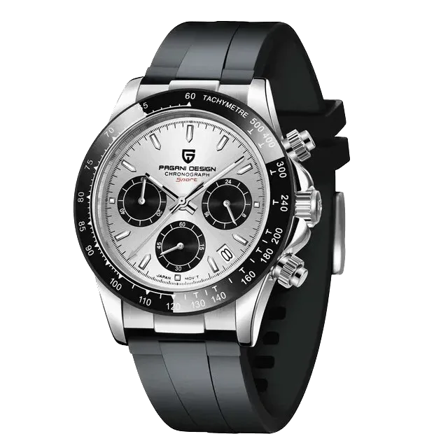 PAGANI DESIGN PD-1664, Rubber Strap, DAYTONA Chronograph Quartz Men Watch Waterproof-PrimeTimepiece