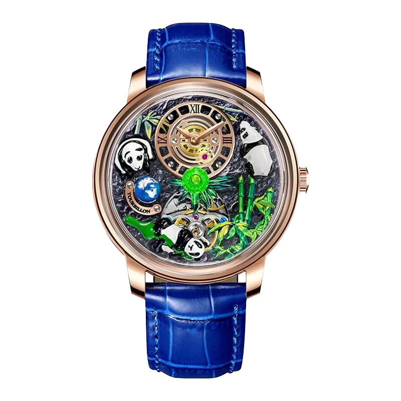 PINDU Panda Series Automatic Mechanical Watch Men Japan NH35 Movement Waterproof